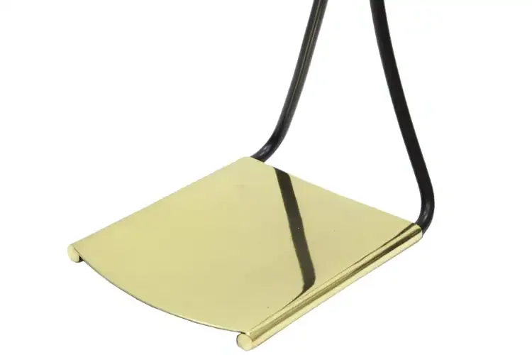 Park Avenue Fireplace Tool Set in Black & Polished Brass Base