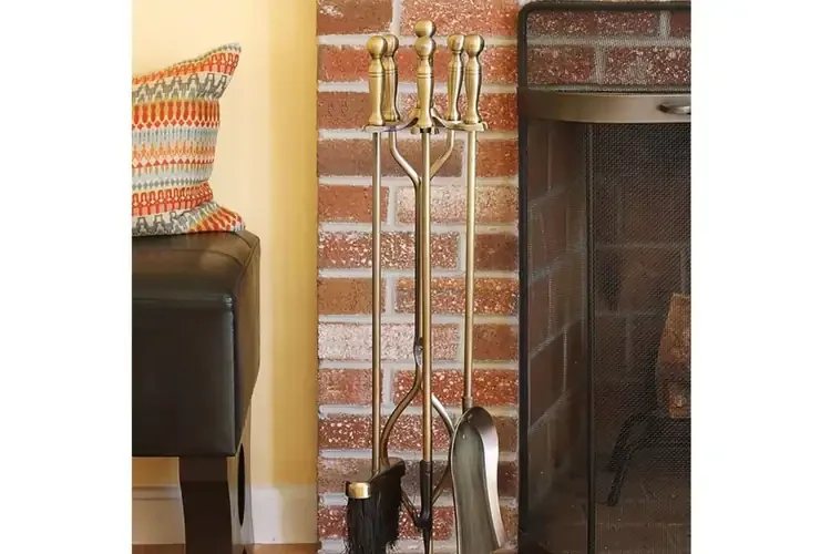 Concord Fireplace Tool Set Made of Cast & Wrought Iron