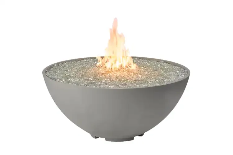 Cove Edge Natural Grey 42" Round Gas Fire Pit Bowl