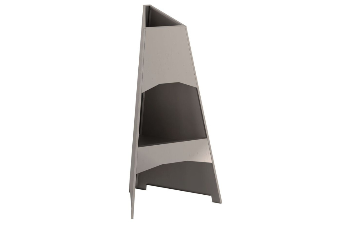 Fire Pit Pyramid 50 x 45 x 95 cm Steel in Original Color