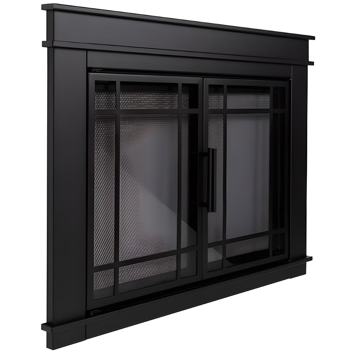 Finley Fireplace Glass Door Side View