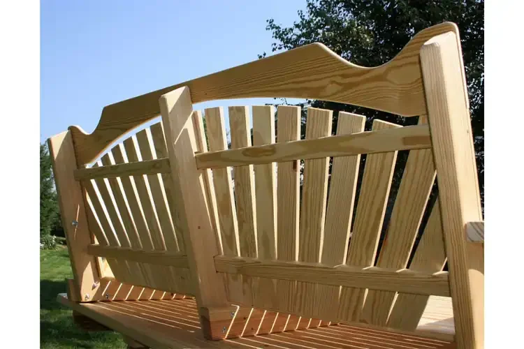 Treated Pine Fanback Swingbed Back Details