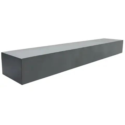 Modern Cast Stone Non Combustible Mantel Shelf Side View