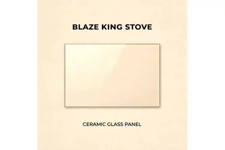 Blaze King Princess PEJ1106 Ceramic Glass Panel – 15 13/16" x 9 7/8"