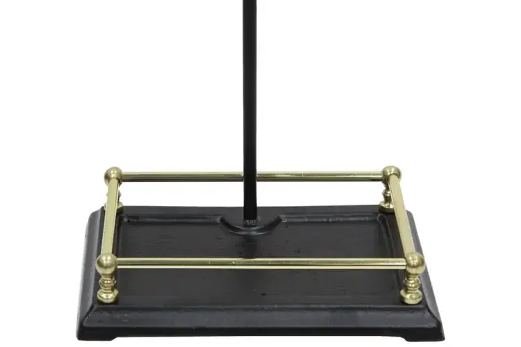 Oxford Fireplace Tool Set in Black & Polished Brass Base