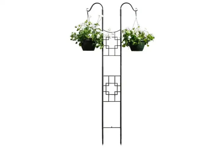 Double Pole Trellis Details - A Square-on-Square Collection