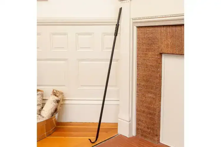 Wrought Iron Aerator Poker with Wall Mount Bracket – 47" Blow Poker Tool