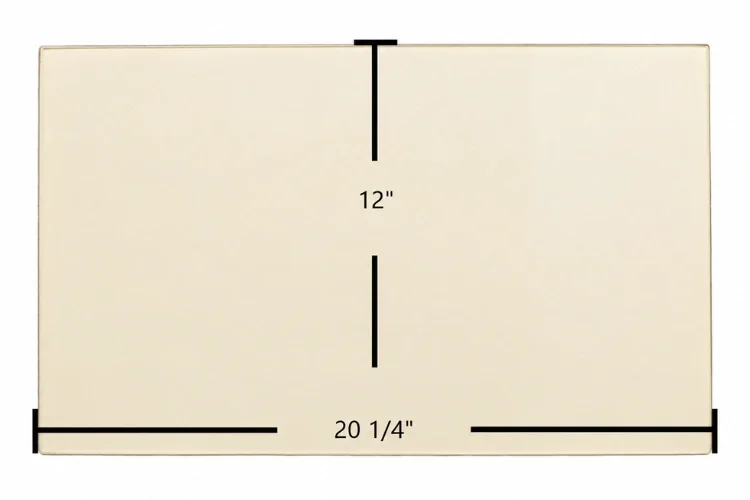 Jotul J-100 Replacement Ceramic Glass Panels – 20 1/4" x 12"