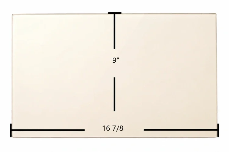Quadra-Fire 2700-I ACC Ceramic Glass Panel – 16 7/8" x 9"