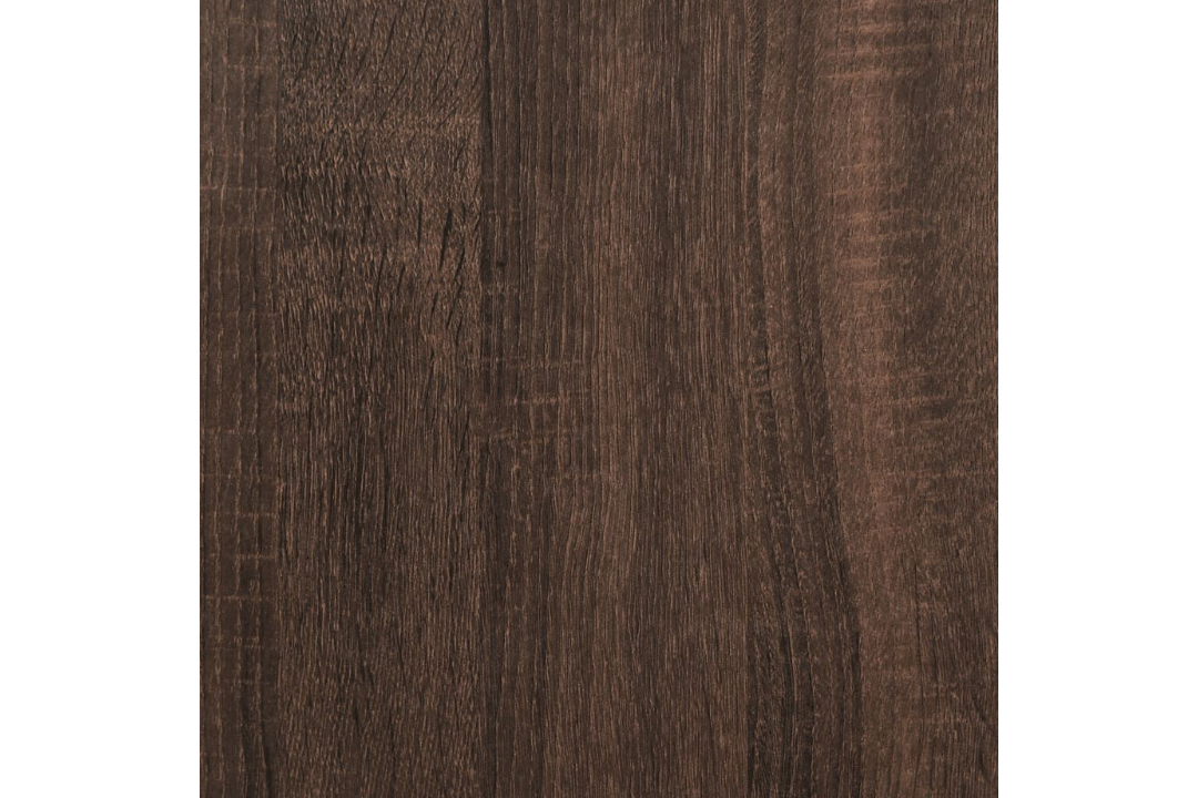 Fireplace Surround 81 x 18 x 82 cm in Brown Oak Finish Made of Engineered Wood