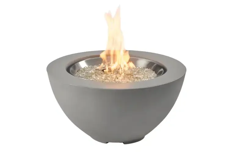 Cove 29" Natural Gray Round Gas Fire Pit Bowl