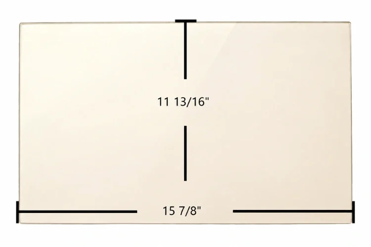 Osburn 2300 Ceramic Glass Panel – 15 7/8" x 11 13/16"