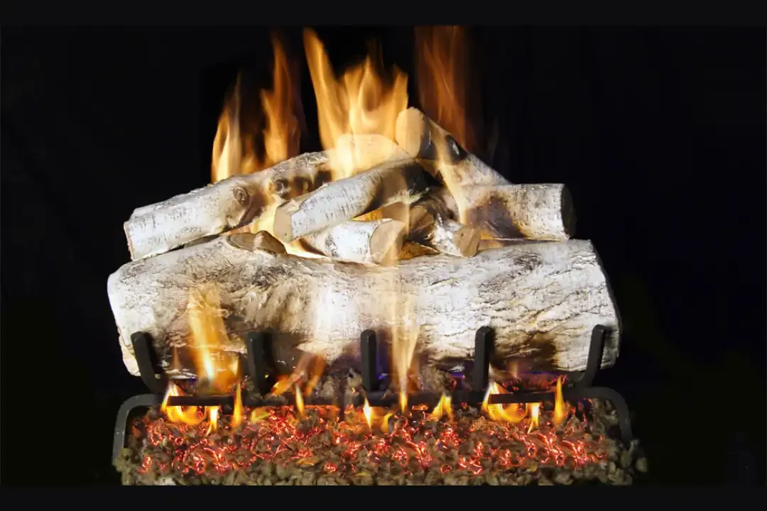 Real Fyre Mountain Birch See-Thru Gas Log 18"