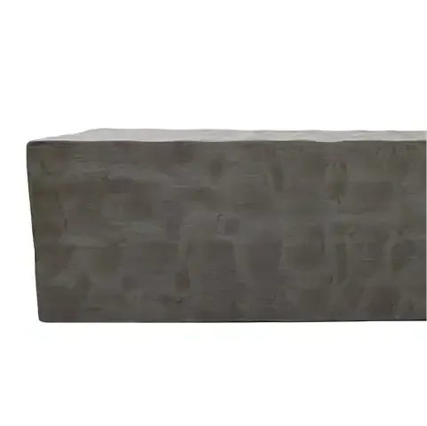 Close Up Front View Chiseled Thermastone Mantel