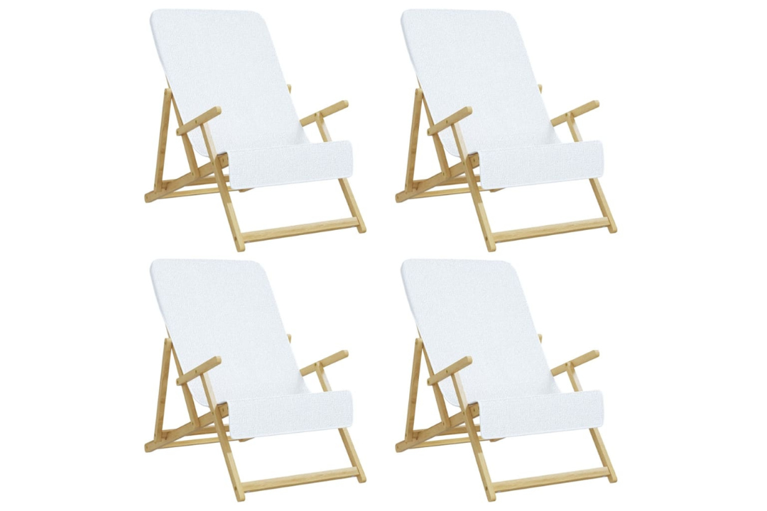 Beach Towels 4 pcs – 60 x 135 cm in White