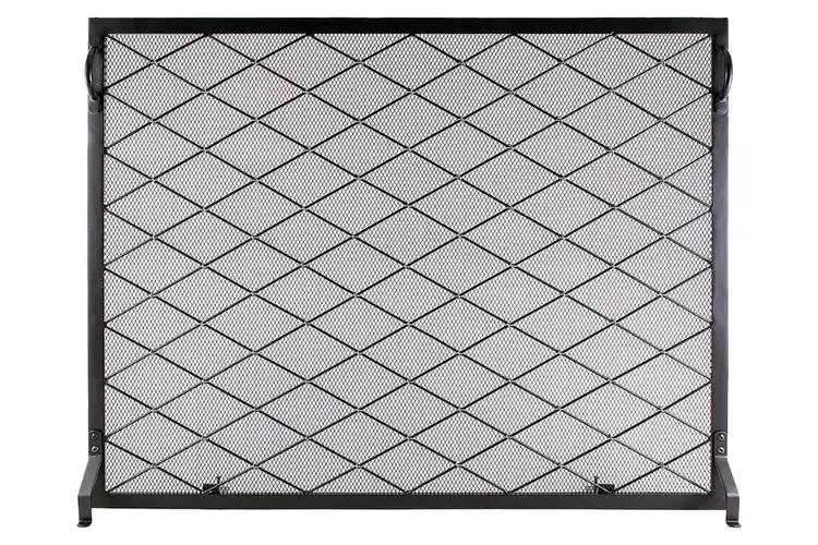 Harlequin Flat Fireplace Screen in 38” x 30”