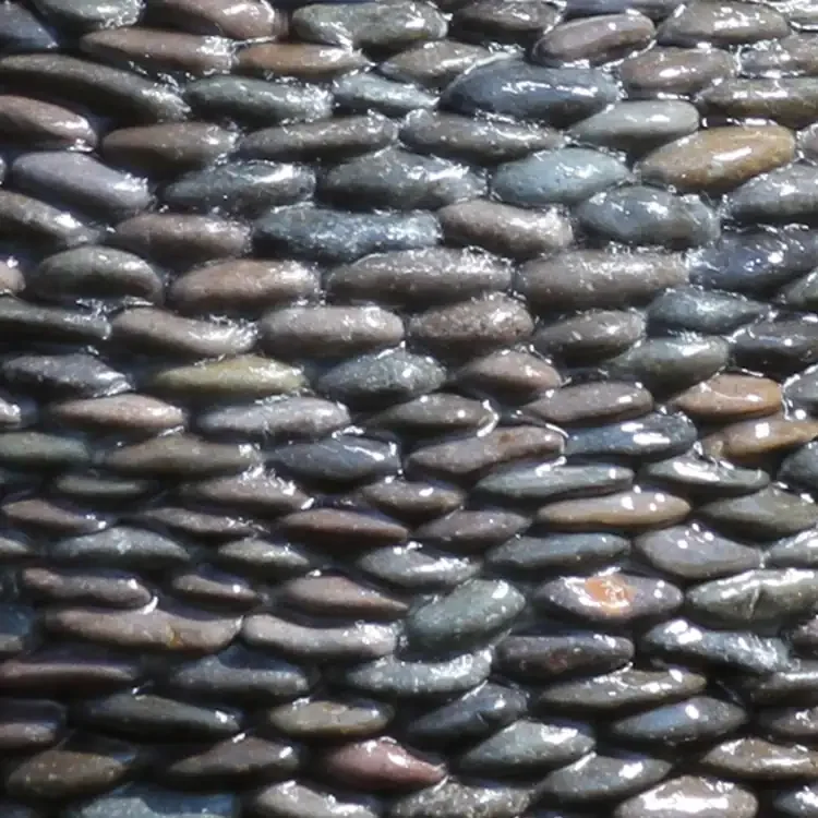 Small Pebble Sphere Fountain Kits in Gray Pebbles