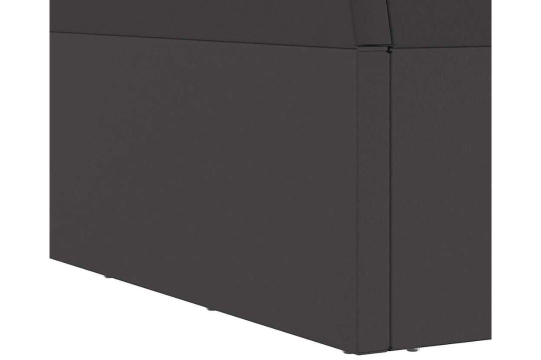 Sleek Fire Pit Square 60 x 60 x 35 cm in Black Cold-Rolled Steel