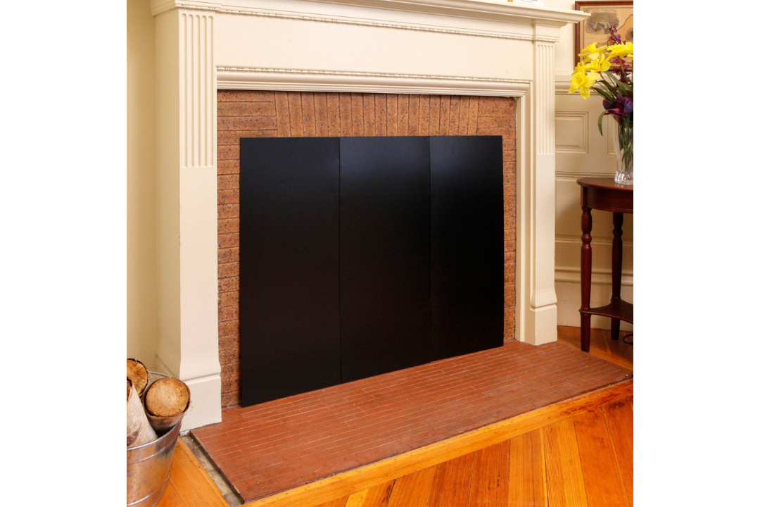 Fireplace Draft Guard Covers – Magnetic Steel Panels for Heat Loss Prevention