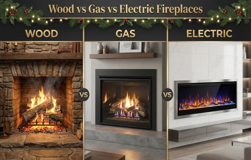 Gas vs Wood vs Electric: Which Fireplace Fits Your Holidays?