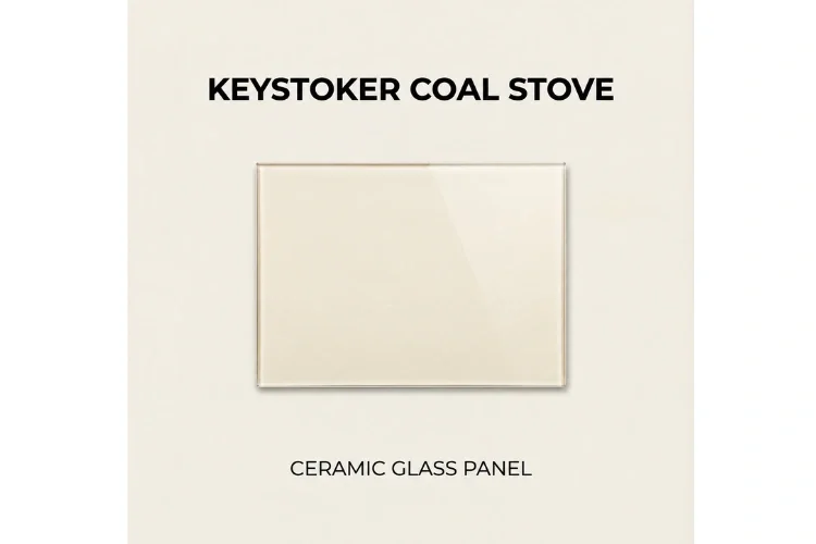 Keystoker Rover Coal Furnace Replacement Glass – 16" x 6"