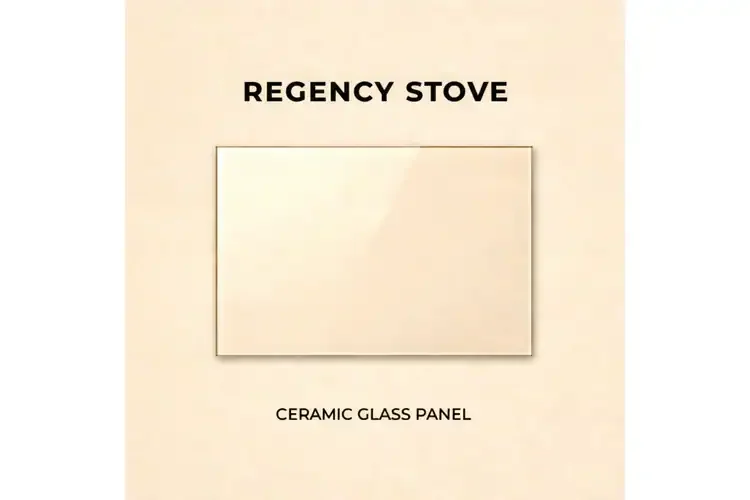 Regency DV400C Ceramic Glass Panel – 8 1/2" x 4"