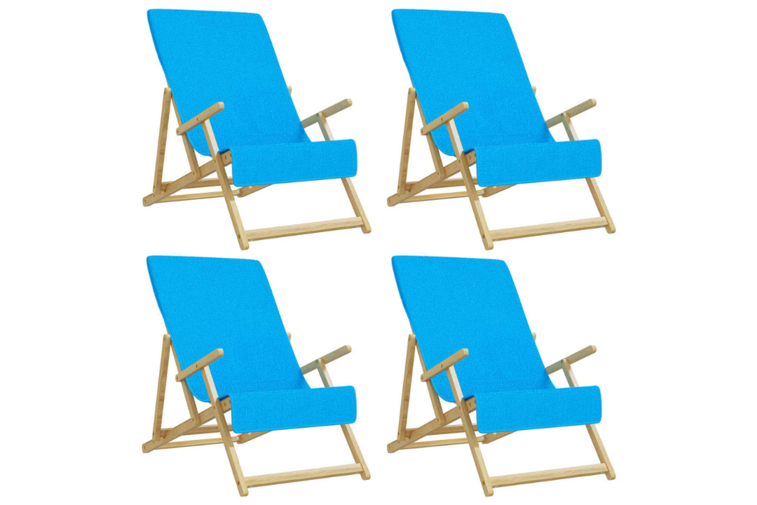Beach Towels 4 pcs – 60 x 135 cm in Turquoise
