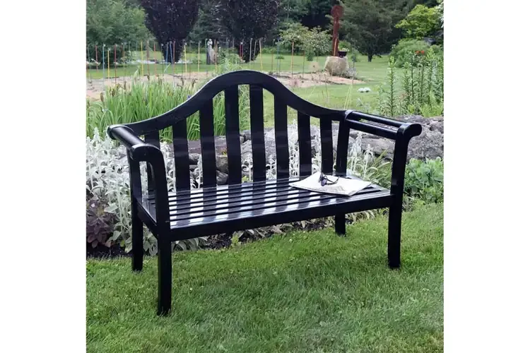 Black Camelback Bench - OFB-12B-P.webp