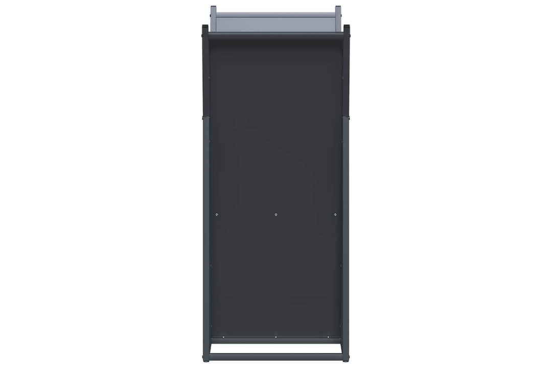 Sleek Firewood Rack 69.5 x 35 x 81 cm in Anthracite Made of Cold-Rolled Steel