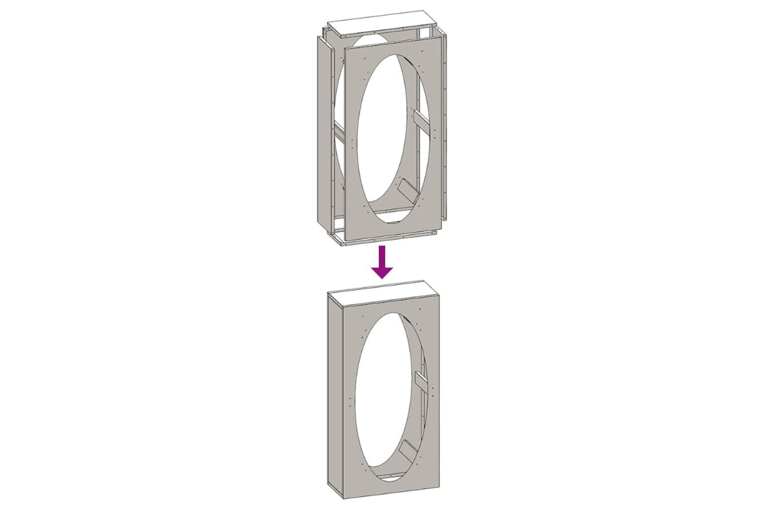 Firewood Rack 50 x 23 x 100 cm in Black Made of Cold-Rolled Steel Easy Assembly
