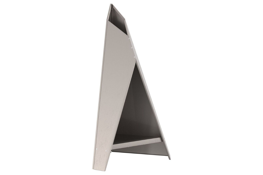 Fire Pit Pyramid 58 x 36 x 100 cm in Rusty Brown Weathering Steel in Original Color