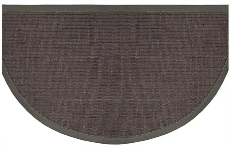 Sunset Pewter Grey Natural Sisal Fireplace Hearth Rug