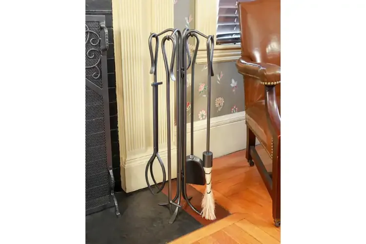 Hearth Hooks Fireplace Tool Set with Shovel with Real Edge