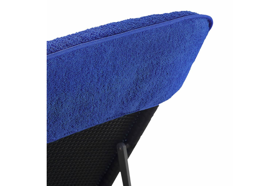 Beach Towels 2 pcs 75x200 cm Fabric 400 GSM in Royal Blue in Easy Built-in Fix