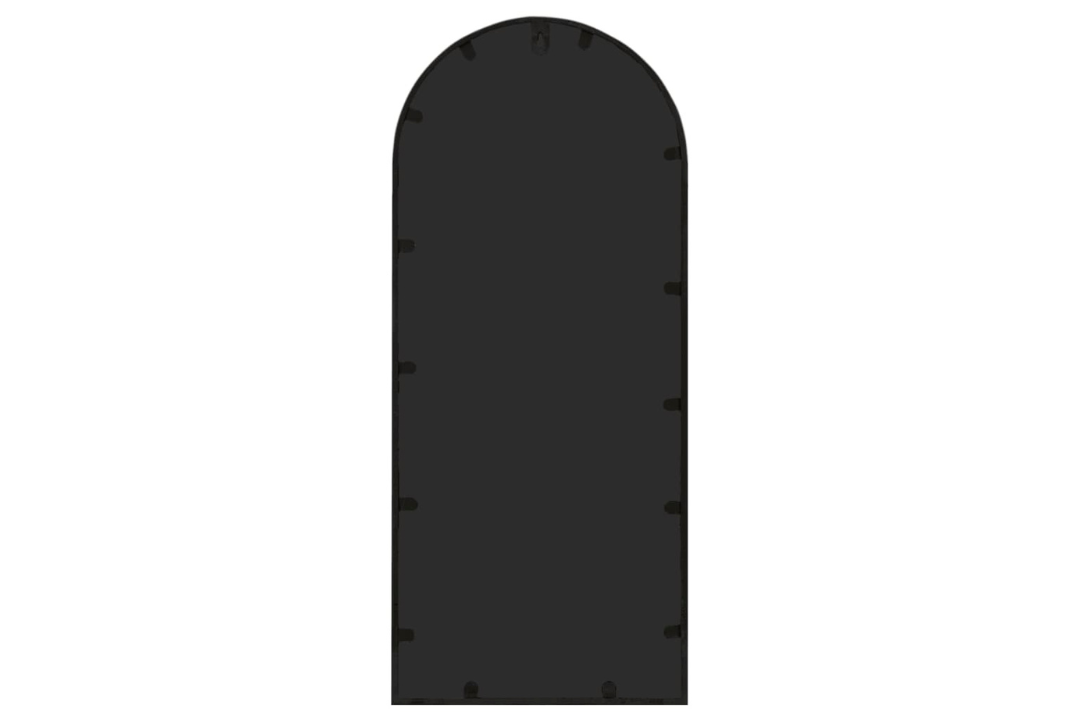 Rustic Outdoor Only Garden Mirror 100 x 45 cm in Black with Pre-Drilled Hole