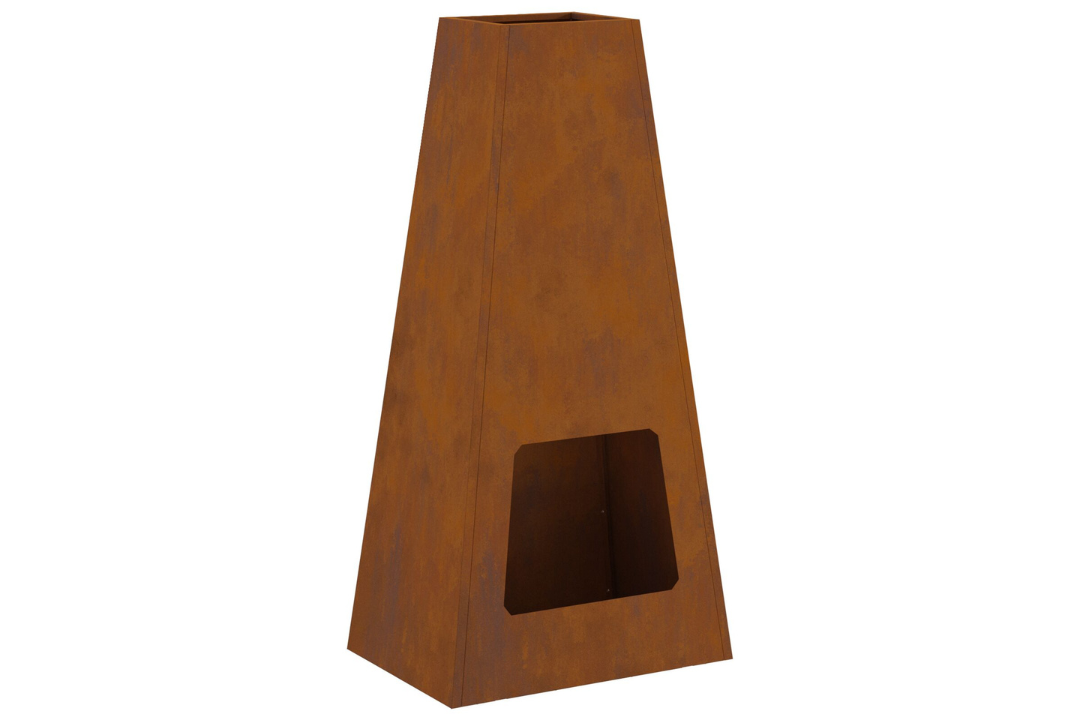 Fire Pit Cone 50 x 35 x 100 cm in Rusty Brown