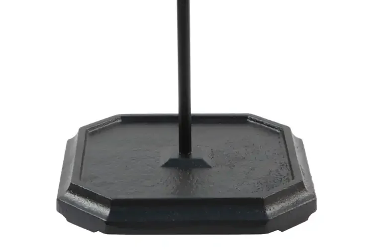 Neoclassic Fireplace Tool Set in Black & Square Base with a Radial Stand