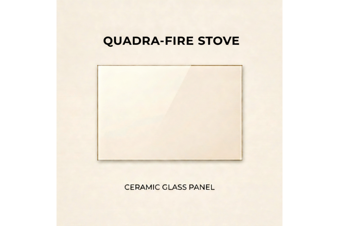 Quadra-Fire 4100-I ACT Side Ceramic Glass Panel – 9 3/4" x 3 3/4"