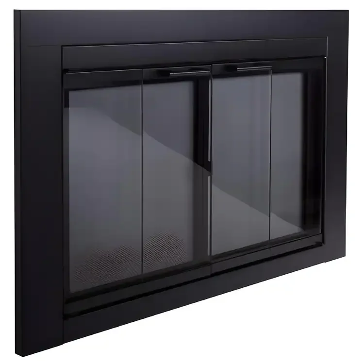 Ardmore Black Fireplace Door Side View