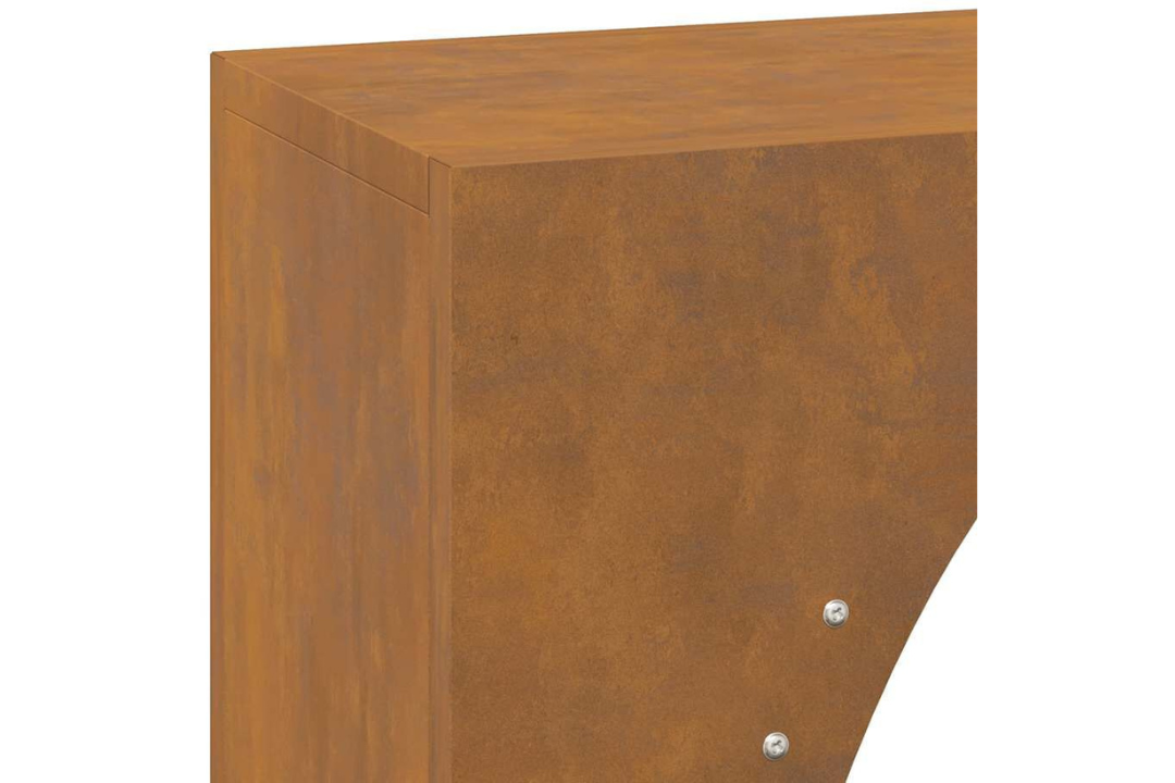 Durable Firewood Rack 50 x 23 x 100 cm in Weathering Steel