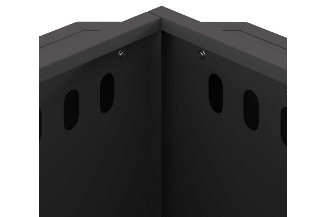 Minimalist Smokeless Fire Pit 38 x 38 x 51 cm Steel in Black