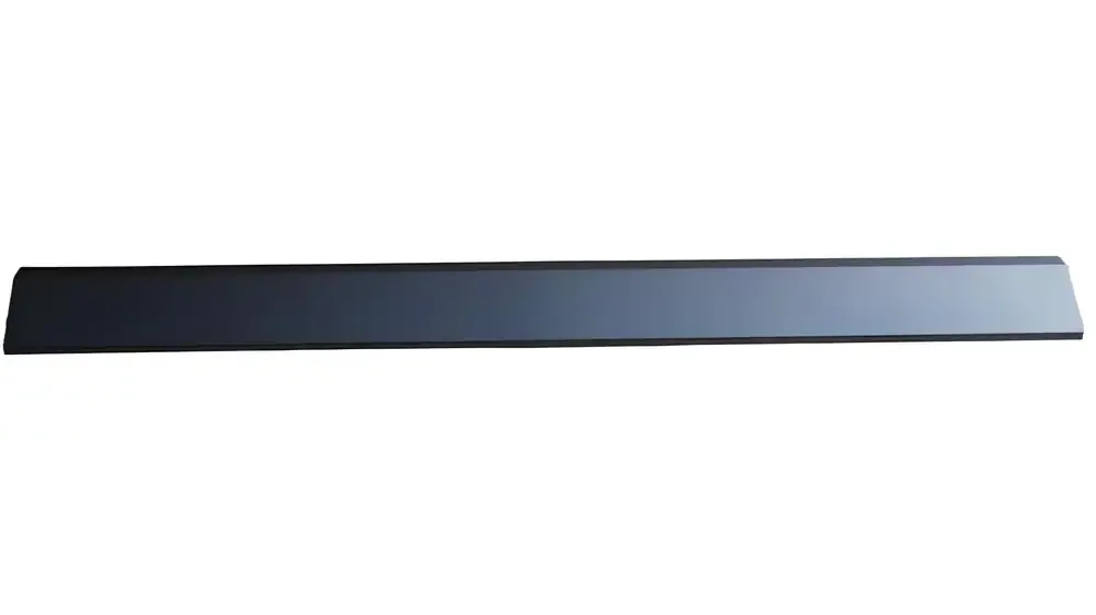 8-1/2" Deep Fireplace Hood in Flat Black Powder Coat Finish Full View