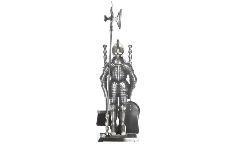 Dagan 7500PW 29" Knight 5-Piece Pewter Fireset