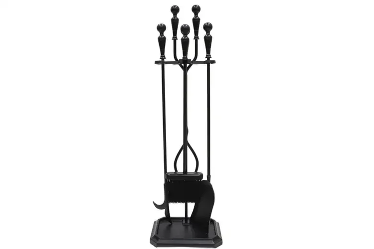 Plymouth Fireplace Tool Set in Rectangular Base