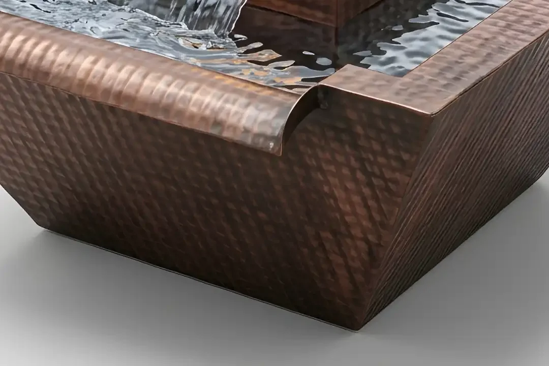 The Outdoor Plus 30" Maya Copper Fire & Water Bowl – Gravity Spill