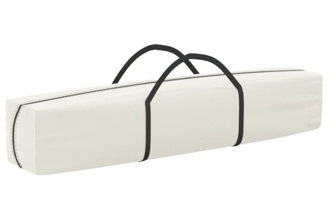 Folding Party Tent 3 x 6 m in Cream with 210D Oxford Fabric with Silver Coating and Bag