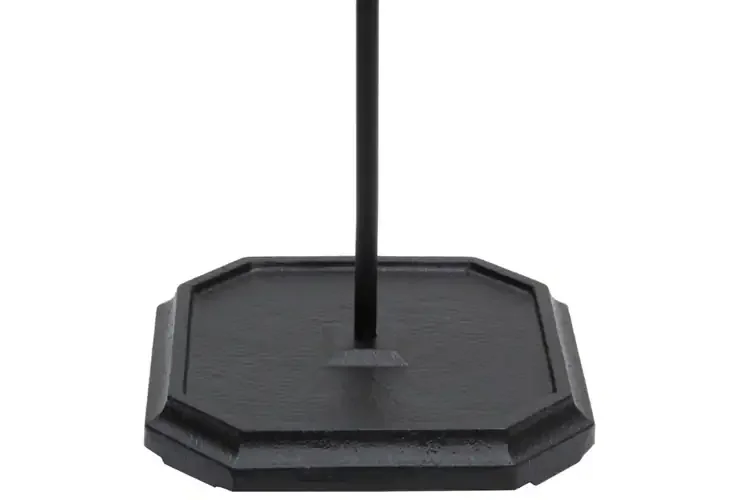 Plymouth Fireplace Tool Set – Cast & Wrought Iron, Black Powder-Coated Square Base Details