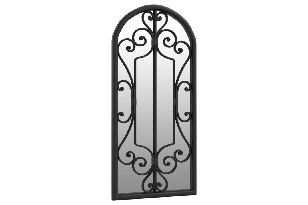 Tough Rustic Outdoor Only Garden Mirror 100 x 45 cm in Black