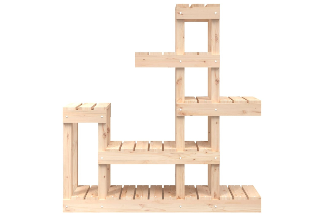 Stable Plant Stand 92 x 25 x 97 cm Solid Wood Pine in Natural