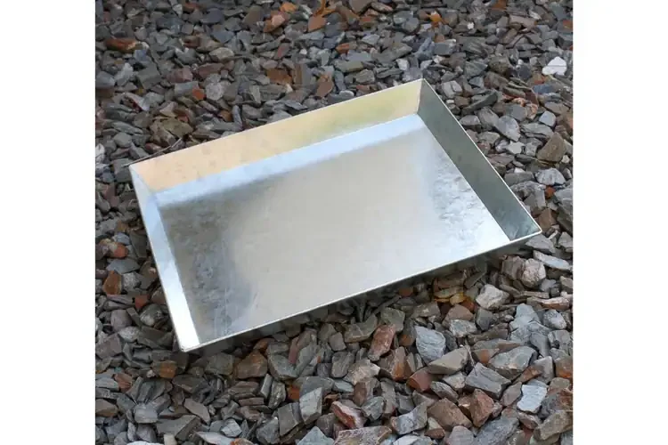 Ash Pan for Small Grates – 24-Gauge Galvanized Steel